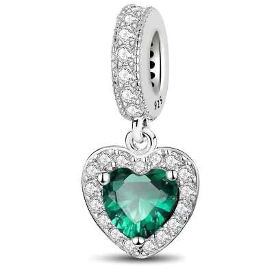 Sterling Silver Small Fresh Four Leaf Clover Series Charms Bead