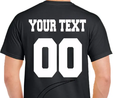 Custom Name & Number Printing
