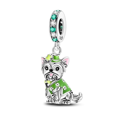 St. Patrick’s Day Ireland Shamrock Leprechaun Charm Bead