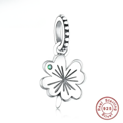 FC Jewelry Fit Original Charm Bracelet 925 Silver Irish Shamrock Clover
