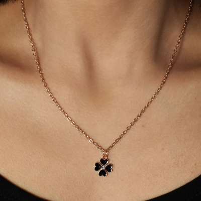 Irish Gifts - GAA, Ireland Football Jerseys, Ireland Rugby Jerseys Aihua Elegant Enamel Clover Necklace