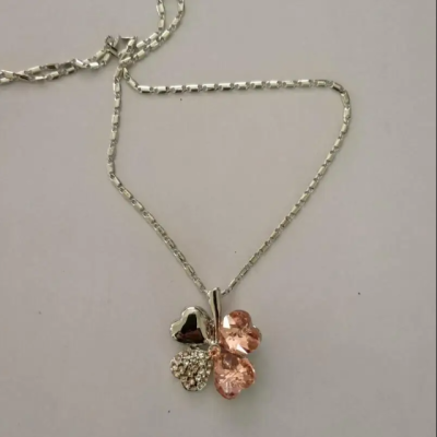 Crystal Four-Leaf Clover Pendant Necklace