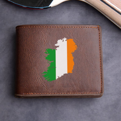 Men’s Ireland Map & Shamrock Wallet