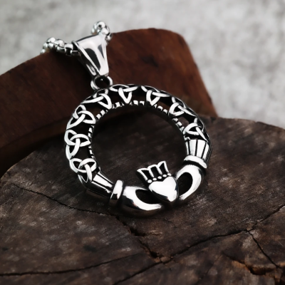 Nordic Viking Celtic Rune Love Crown Necklace