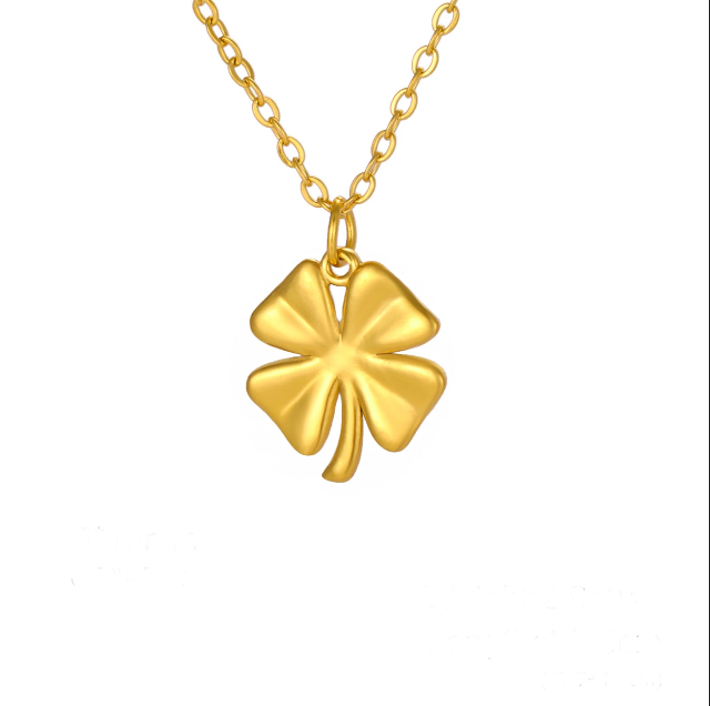 Stainless Steel Elegant Lucky Clover Necklace Stainless Steel Elegant Lucky Clover Necklace