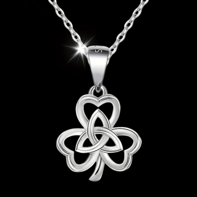 Sterling Silver Clover Pendant Necklace