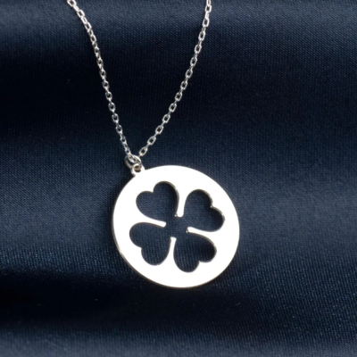 Sterling Silver Four-Leaf Clover Necklace