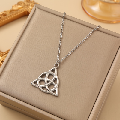 Vintage Trinity Knot Pendant Necklace