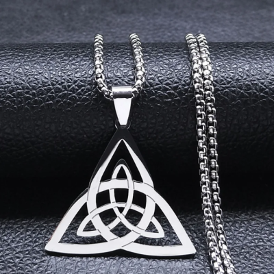 Wicca Infinity Trinity Knot Triquetra Necklace