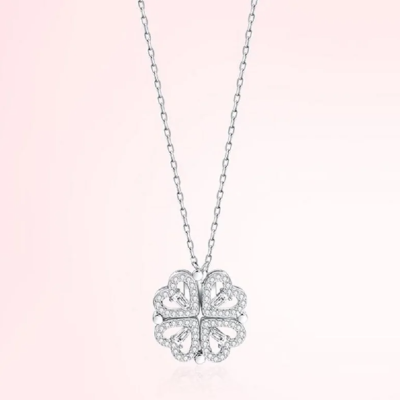 Women’s Zircon Four-Leaf Clover Necklace