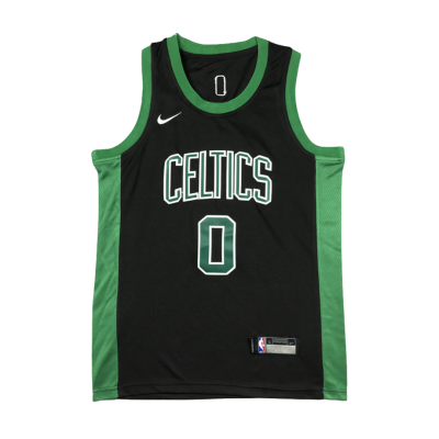 Boston Celtics Black City Edition 2021-22 Green And Black Jersey #0
