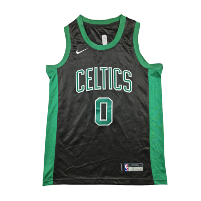 Boston Celtics Black City Nike Edition 2021-22 Green And Black Jersey #0