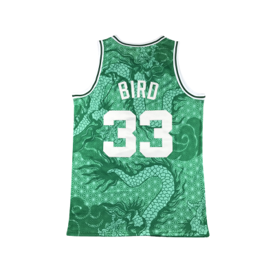 Irish Gifts - GAA, Ireland Football Jerseys, Ireland Rugby Jerseys Boston Celtics City Edition 1985-86 Green Jersey #33 (1)