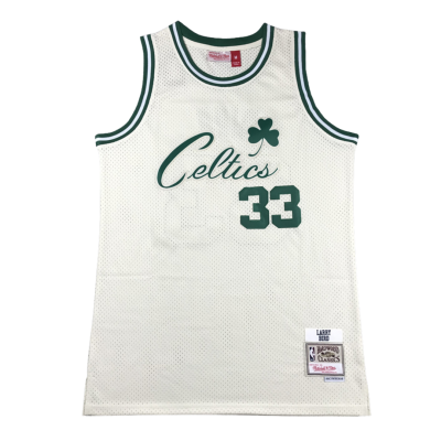 Boston Celtics Home Hardwood Classics 1985-86 White Jersey #33