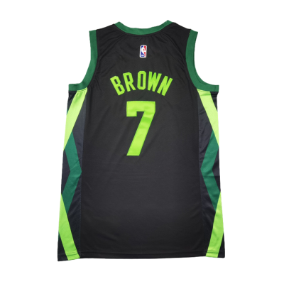 Boston Celtics Jaylen Brown City Edition 2020-21 Black Jersey #7 (1)