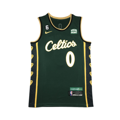Boston Celtics Jaylen Brown City Edition 2023-24 Green Jersey #0