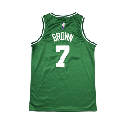 Boston Celtics Jaylen Brown Green Icon Edition 2020-21 Green Jersey #7 (1)