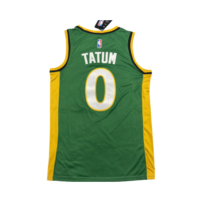 Boston Celtics Jayson Tatum City Edition 2020-21 Green Jersey #0