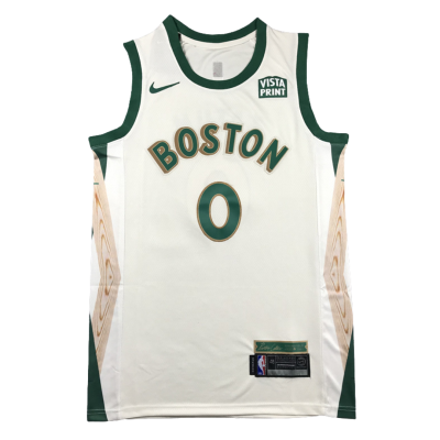 Boston Celtics Jayson Tatum City Edition 2021-22 White Jersey #0