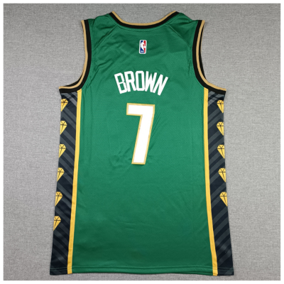 Boston Celtics Jayson Tatum City Edition 2022–23 Green Jersey #7 (1)