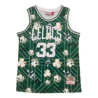 Boston Celtics Larry Bird Throwback 1985-86 Green Jersey #33