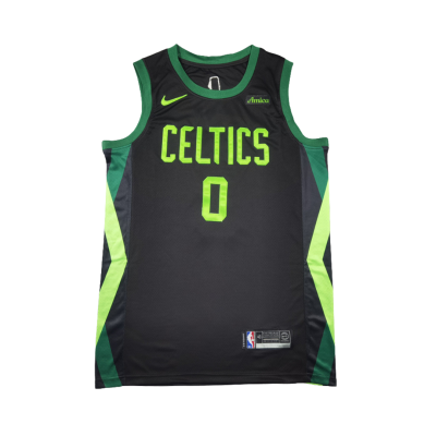 Boston Celtics Jaylen Brown City Edition 2020-21 Black Jersey #0