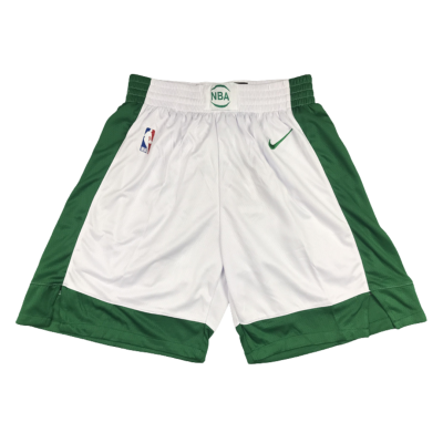 Boston Celtics Nike NBA Official Team 2020-21 Green And White Shorts