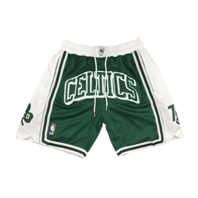 Boston Celtics Retro Design 2020-21 Green and White Shorts