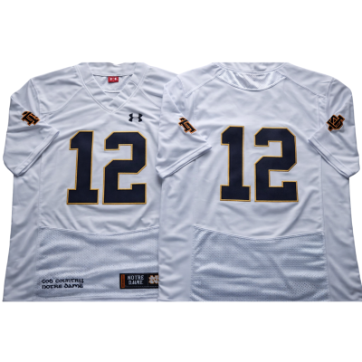 Notre Dame Fighting Irish Jersey White - #12