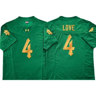 Irish Gifts - GAA, Ireland Football Jerseys, Ireland Rugby Jerseys Notre Dame Fighting Irish Jersey Green - #4