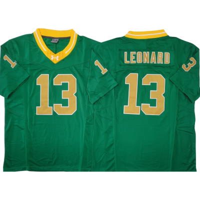Notre Dame Fighting Irish Jersey Green and Gold - #13