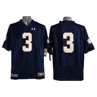 Notre Dame Fighting Irish Jersey Navy Blue - #3