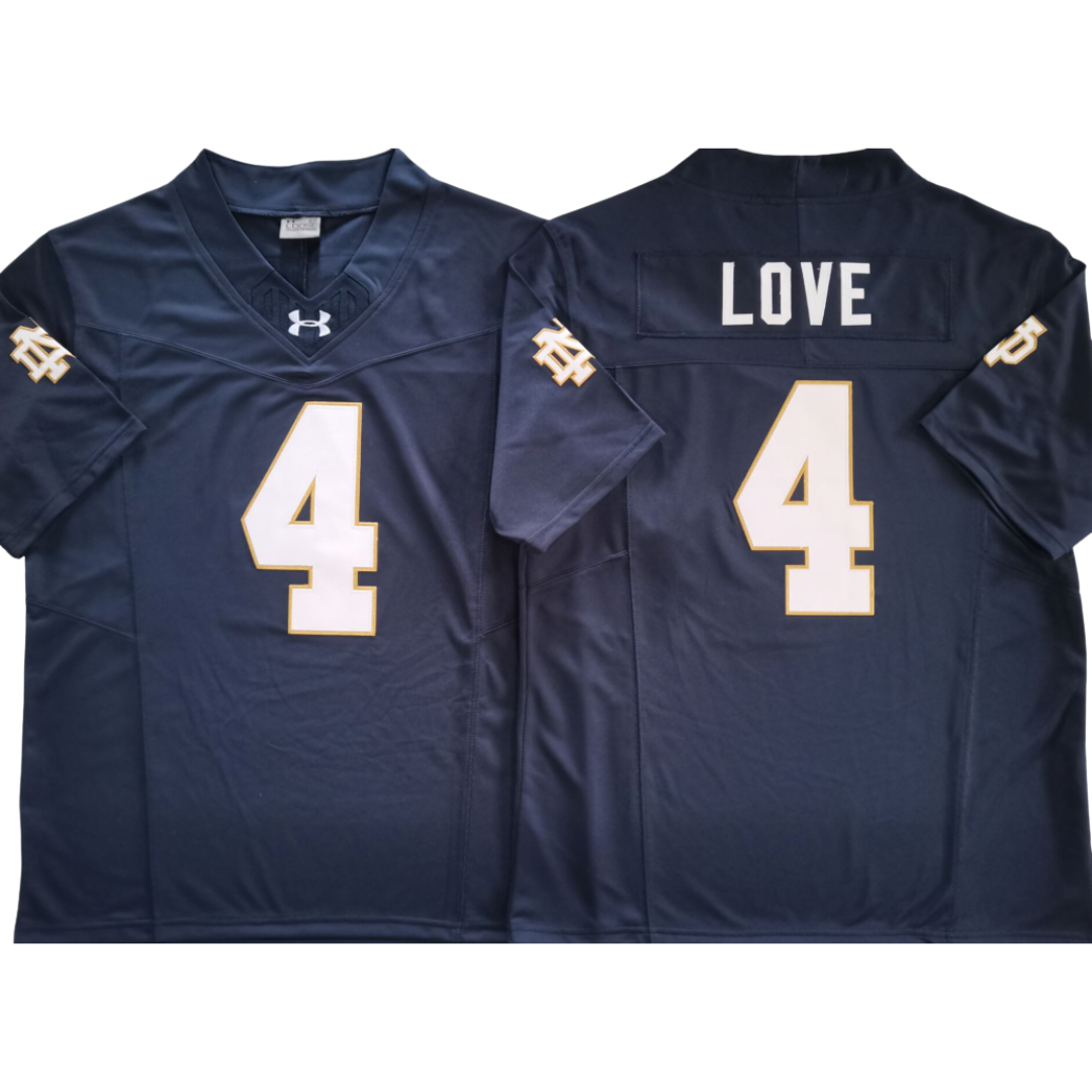 Notre Dame Fighting Irish Jersey Navy Blue - #4 Notre Dame Fighting Irish Jersey Navy Blue - #4