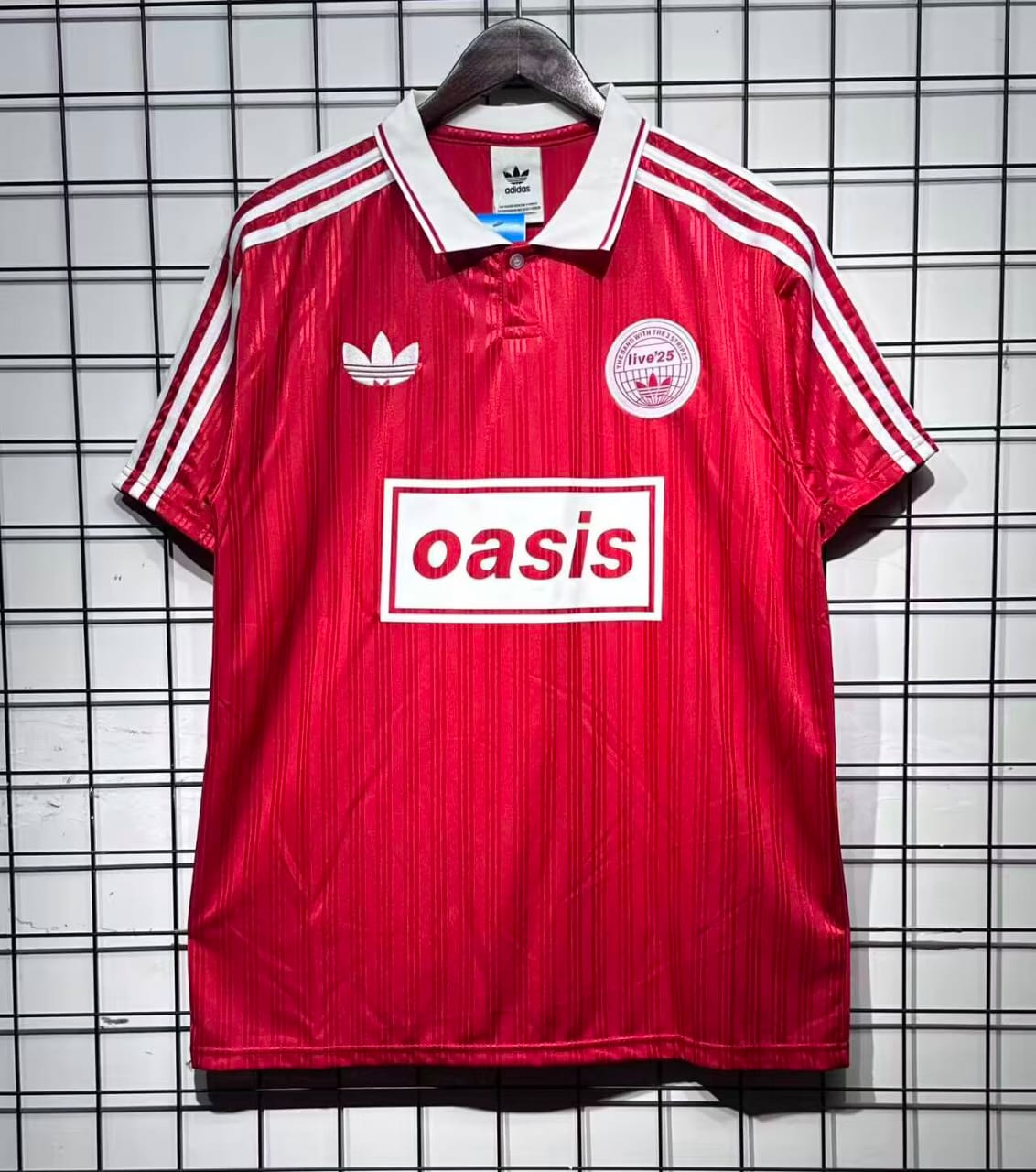 Oasis x Adidas Tour Jersey Red Oasis x Adidas Tour Jersey Red
