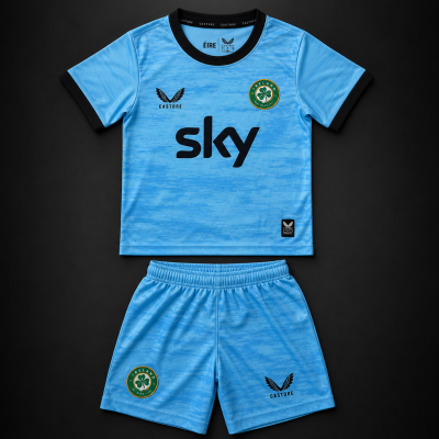 Kids Ireland Home Goalkeeper Kit - Jersey + Shorts 2026