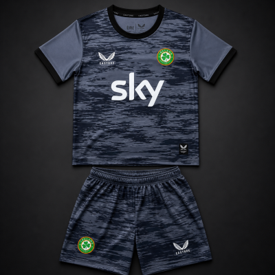 Kids Ireland Home Goalkeeper Kit - Jersey + Shorts 2026